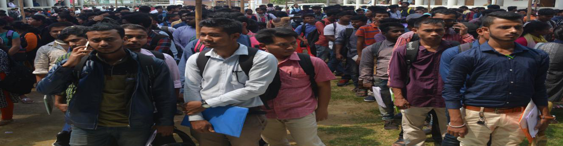 Image – Job seekers at job fair conducted at Agartala