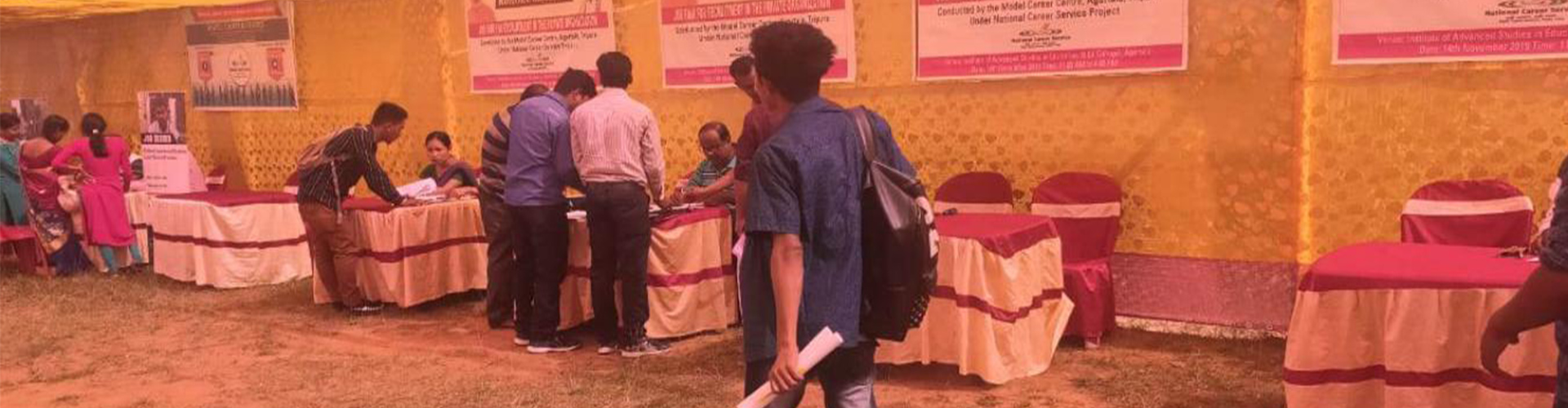 Image – Job fair conducted by Model Career Centre